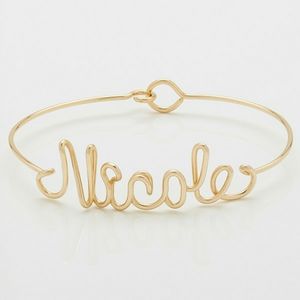 😍 CUSTOM NAME / WORD BRACELET GOLD PLATED WIRE